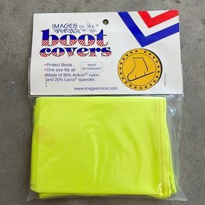 Boot covers, neon yellow, pair